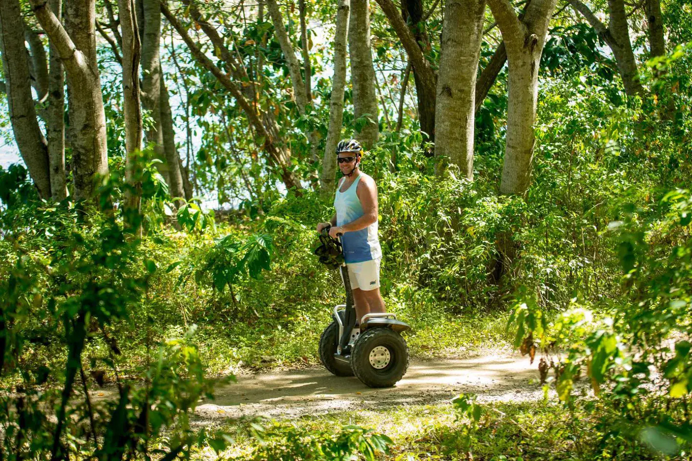Guided off-road Segway tour on the trails above Rodney Bay, St. Lucia